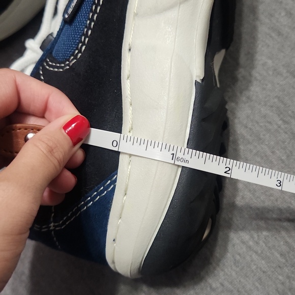 RARE!! Vintage 90's Y2K Candies Blue Chunky Puffy Lug Sole Platform Sneakers - Picture 15 of 17